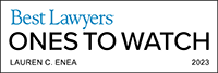 Best Lawyers - Ones to Watch - 2023 badge for Lauren C. Enea